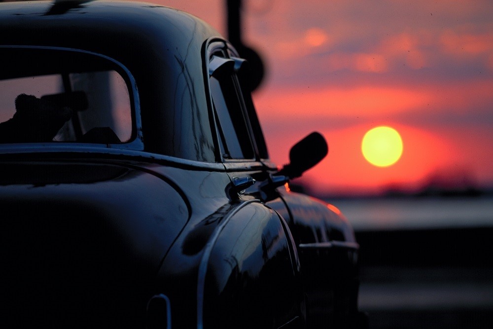 1953 Chevrolet Bel-Air sunset Cienfuegos Cuba